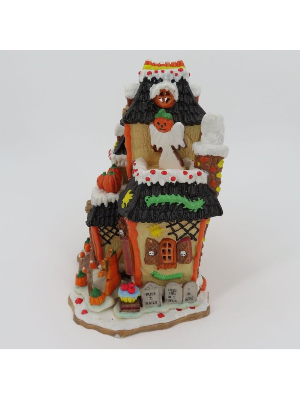 Lemax Sugar N Spice Not So Nice Manor Lighted House 2005 Halloween Spooky WORKS - Picture 7 of 16
